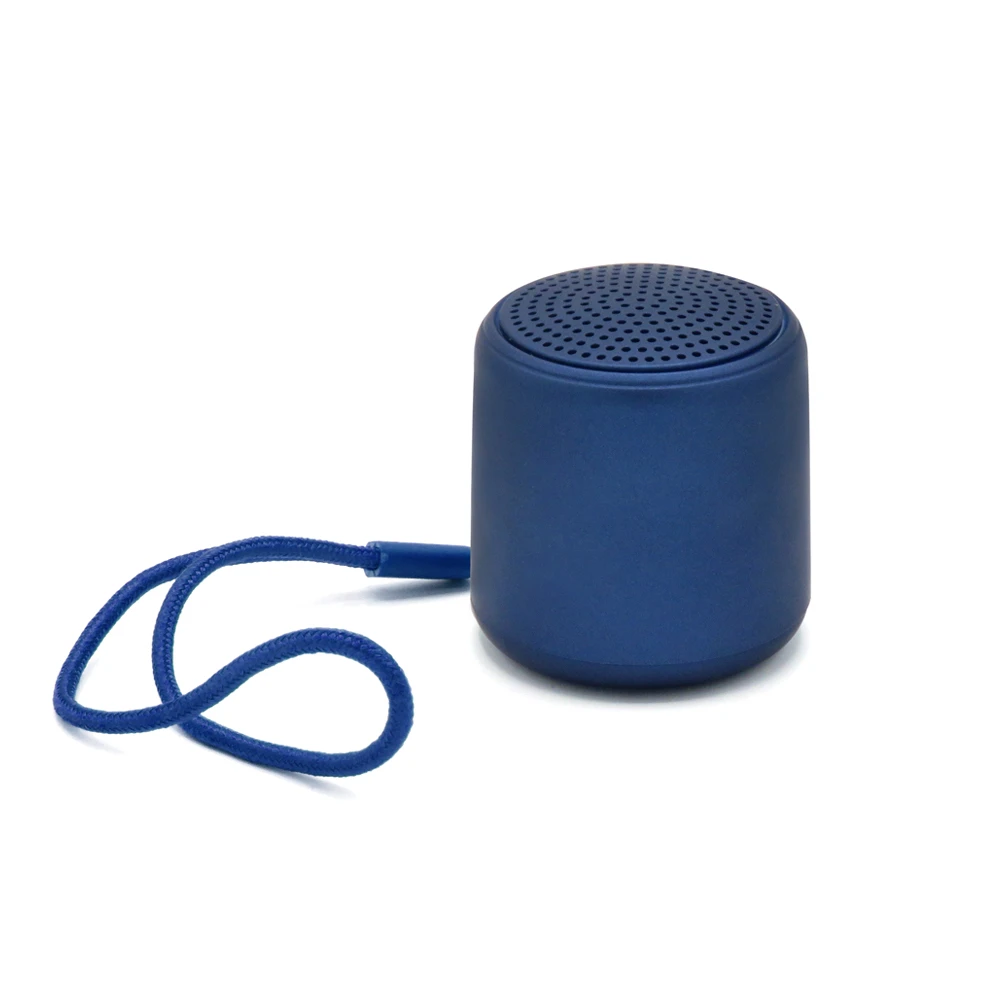 Колонка беспроводная Bluetooth Music TWS, soft touch, темно-синяя