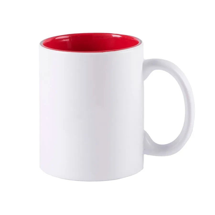 Кружка Kulmer, 350 мл, белая / красная фото