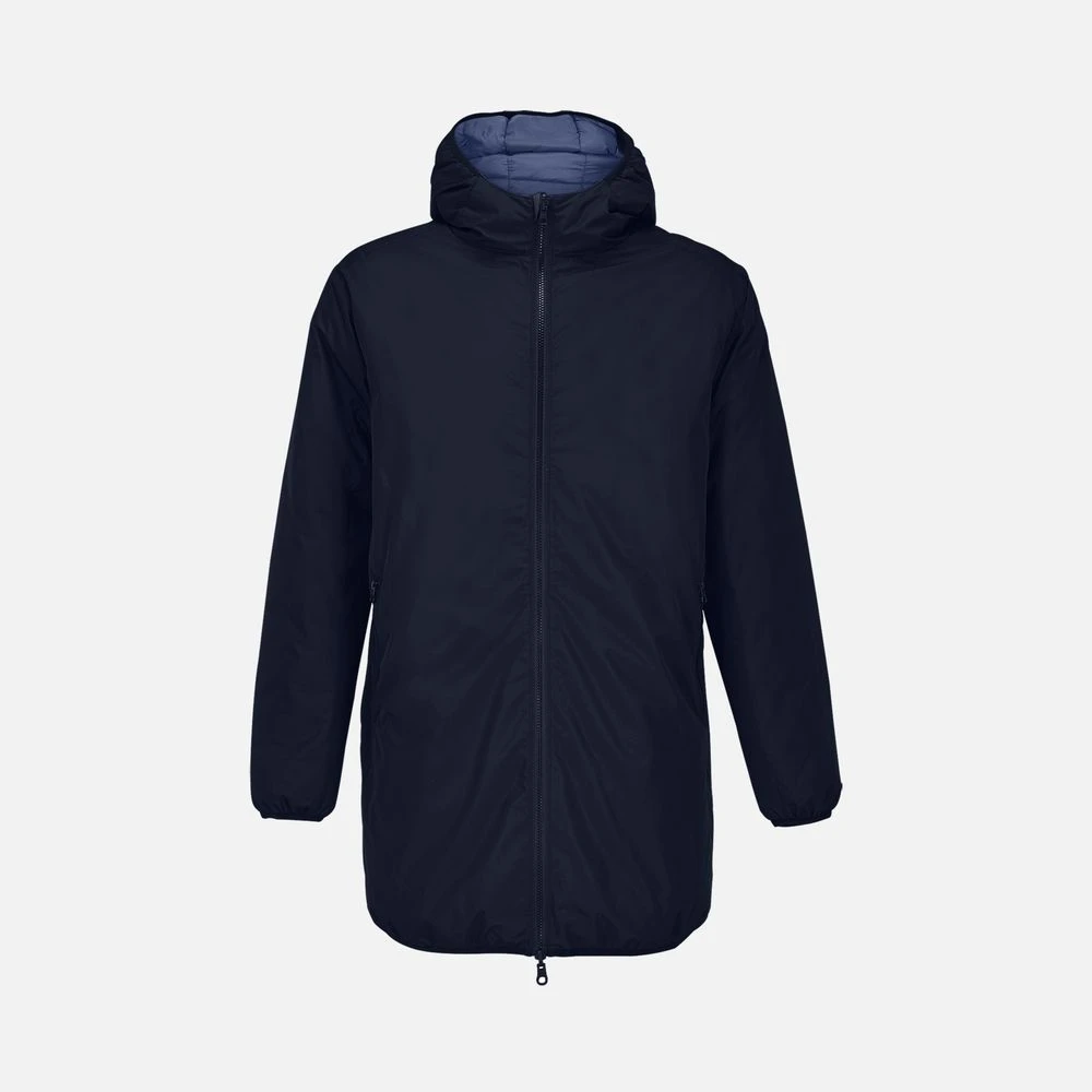 Куртка-парка унисекс Sol's Reverse, темно-синяя