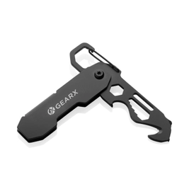 Мультитул с карабином и открывалкой для посылок GearX , черный