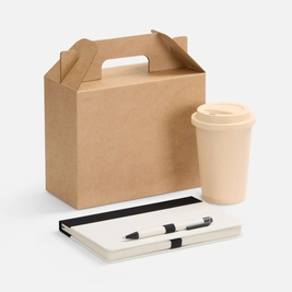 Набор MilkMake: блокнот, стакан, ручка шариковая, черный