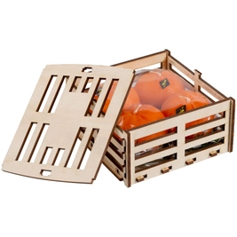 Набор свечей «Ящик мандаринов»: 4 свечи, оранжевый