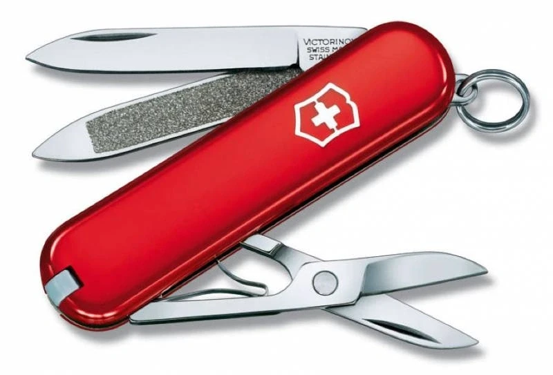 Нож Victorinox Classic, 5.8 мм, 7 функций, красный фото