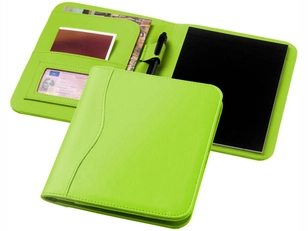 Папка для документов с блокнотом Ebony А5, салатовая