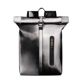 Рюкзак роллтоп Liquid Metall, черный / серый