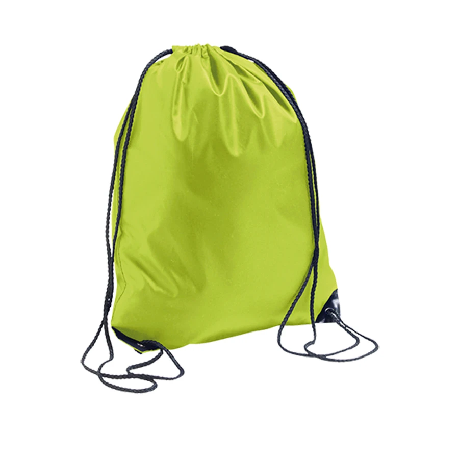green drawstring bolsa