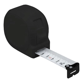 Рулетка пластиковая с ремешком Tools Standart, 5 м, черная