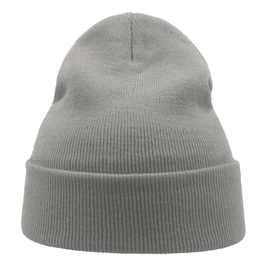 Шапка вязаная двойная Atlantis Wind, с отворотом,100% акрил, серая