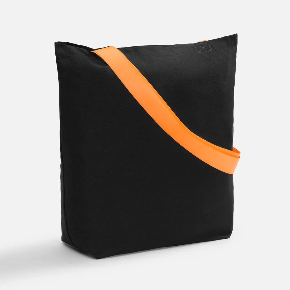 Шопер с широкими ручками Andor B5, черный / оранжевый