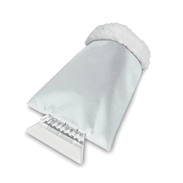 Скребок, с варежкой, белый