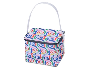 Сумка-холодильник с возможностью полноцветной печати, 15 х 20 см, белая / разноцветная