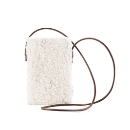 Сумка кросс-боди с картхолдером Teddy, бежевая / коричневая