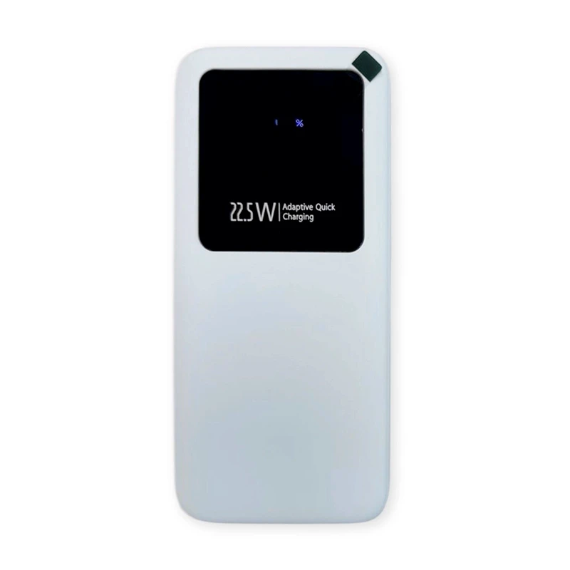 Внешний аккумулятор Kris, soft touch, 10000 mAh, белый фото