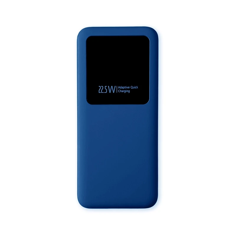 Внешний аккумулятор Kris, soft touch, 10000 mAh, синий фото