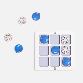 Игра крестики-нолики «Criss Cross. Снегошарики», голубая / белая