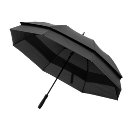 Зонт-трость полуавтомат Bora, черный
