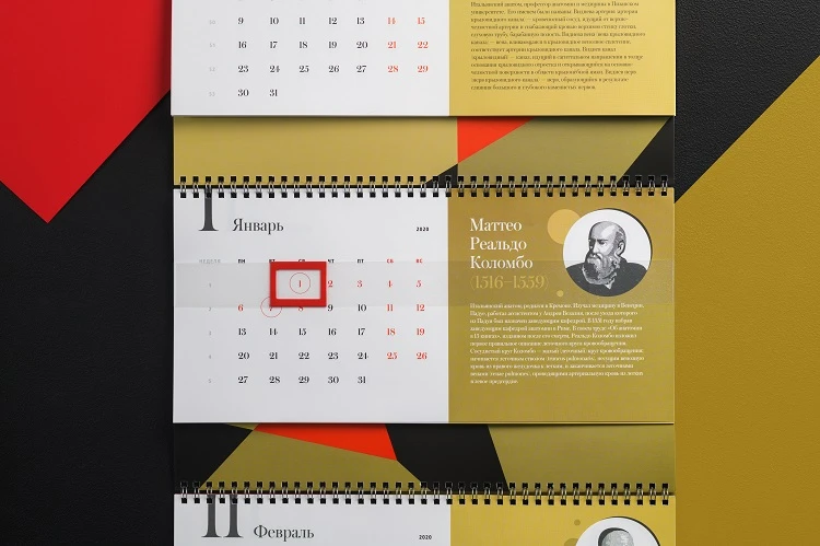 Case Alfasigma. Calendar Colombo